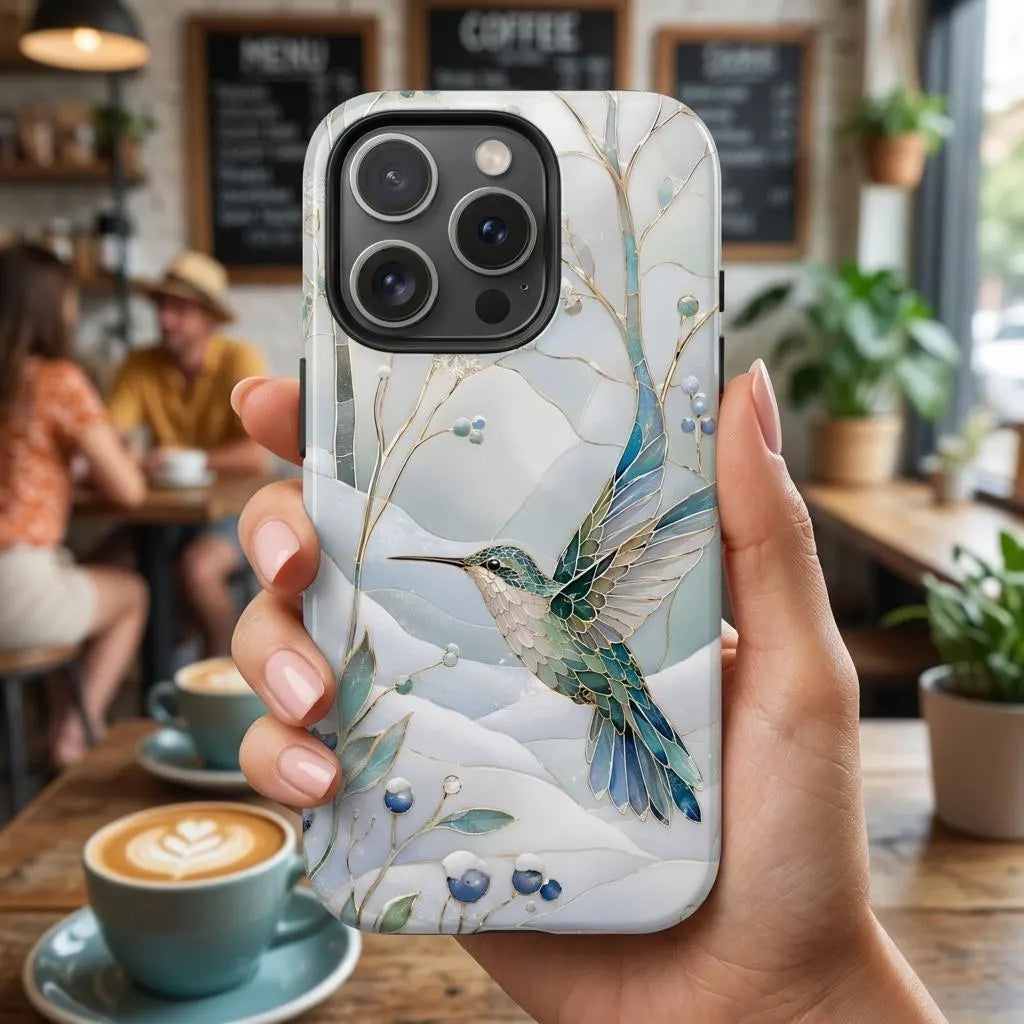 Hummingbird iPhone Case | Winter Bird iPhone Case