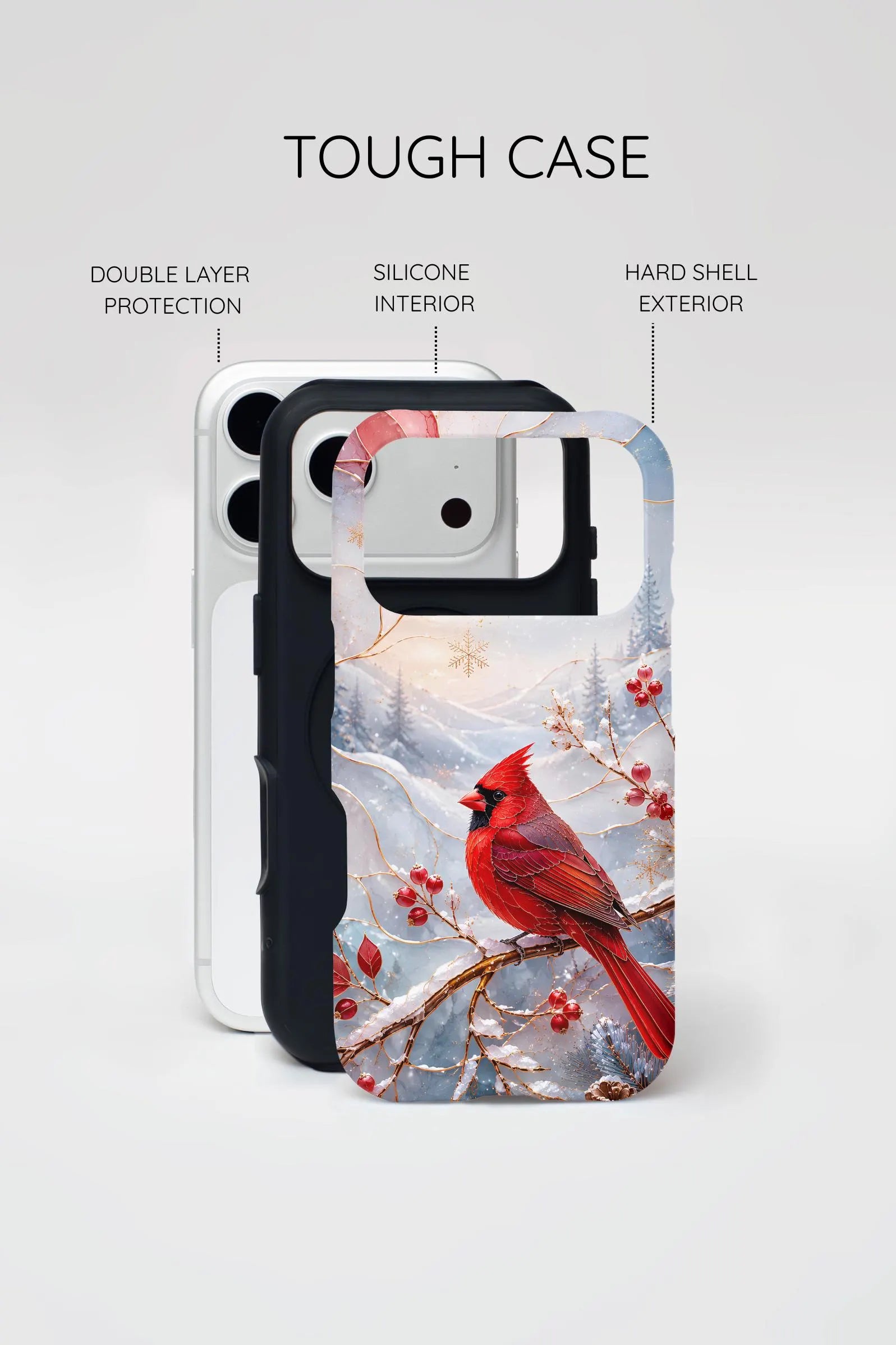 Cardinal iPhone Case | Winter Bird iPhone Case
