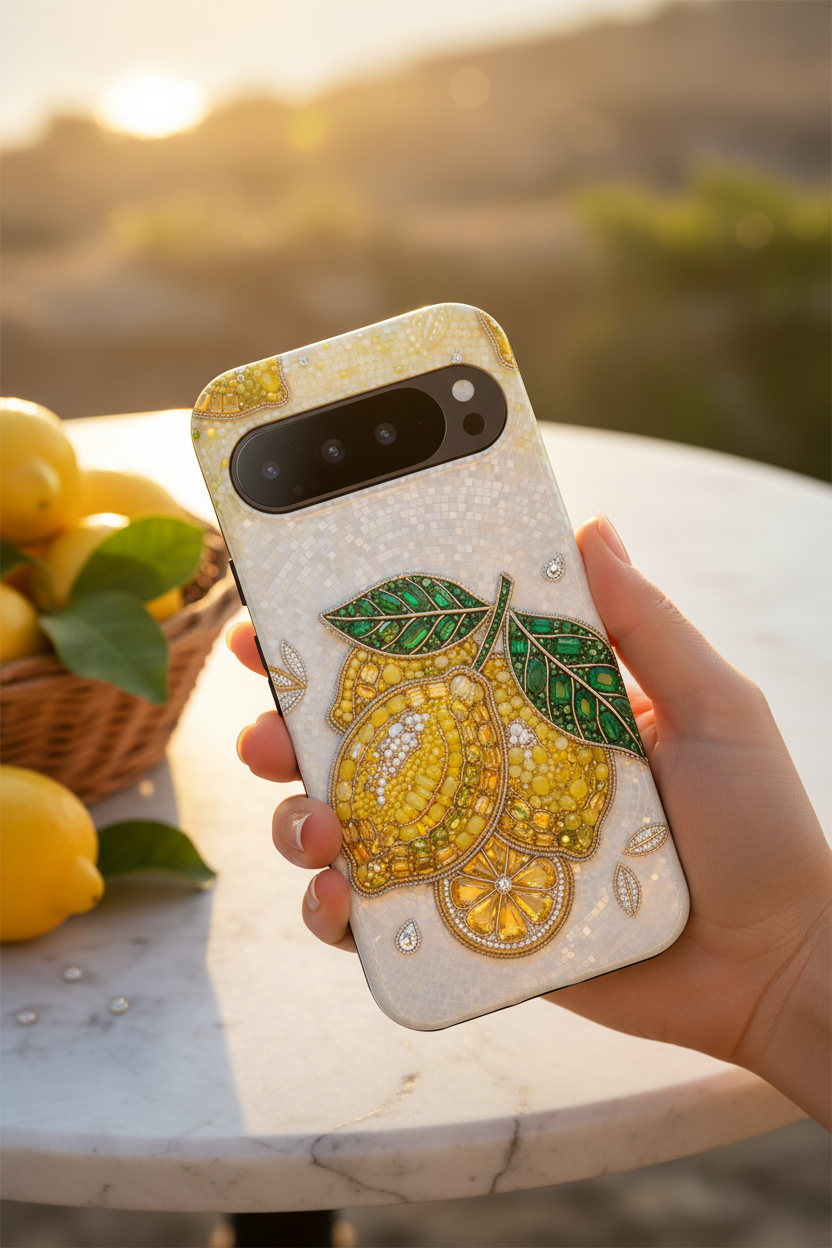 Luxe Lemon Jewel Google Pixel Phone Case