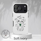 Cover per telefono Gatto Carino Confuso — Custodia protettiva con grafica "Hmm??"