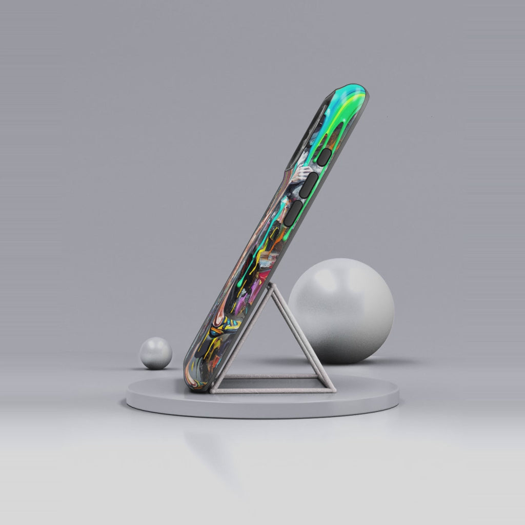 Colourful Rock Climber Art Protective iPhone Case