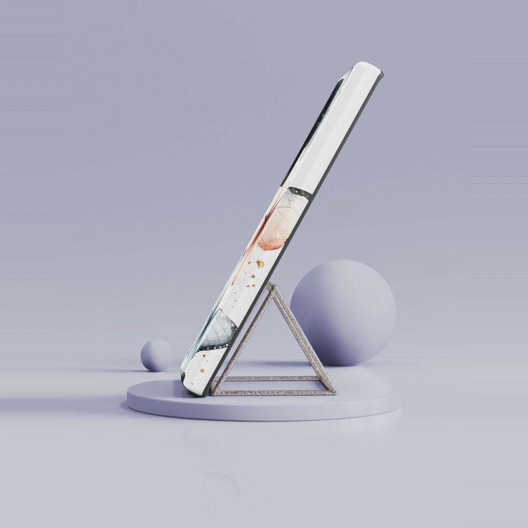 Watercolour Blue & Peach Butterfly Tough Samsung Galaxy Case