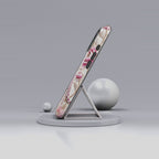 Floral Leopard Moon MagSafe iPhone Case | Pink Vintage Botanical Protective Cover