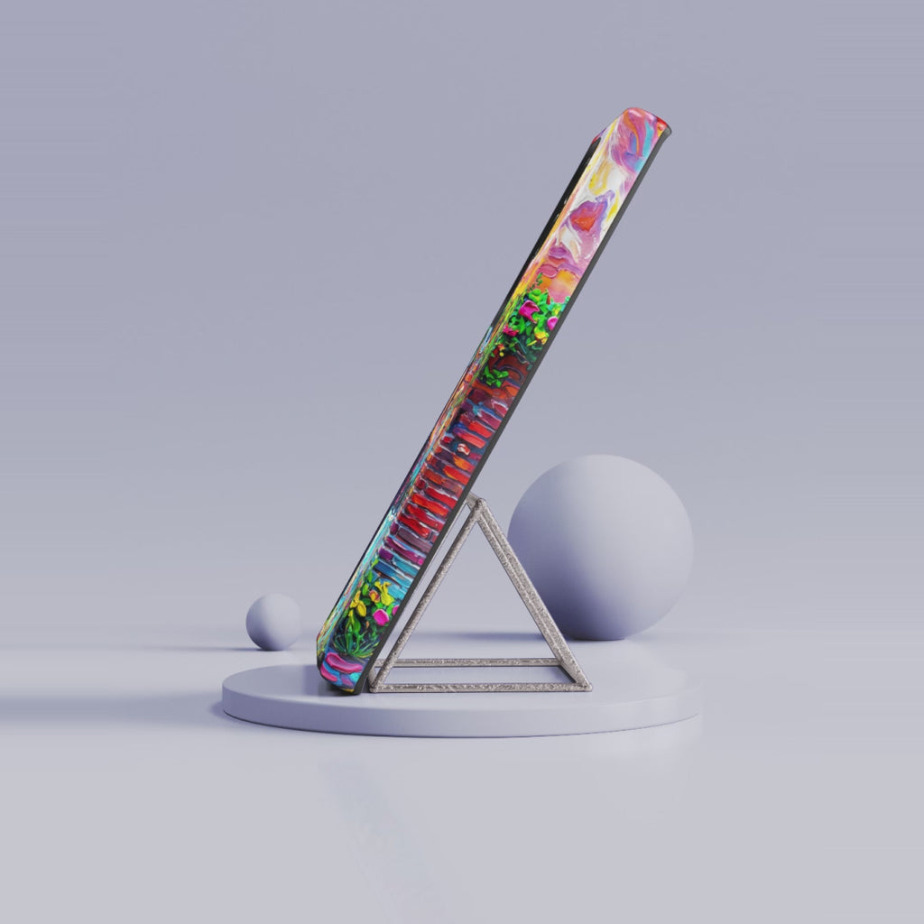 Artistic Woman at Fountain Samsung Galaxy Case | Colourful Garden Scene Tough Cases