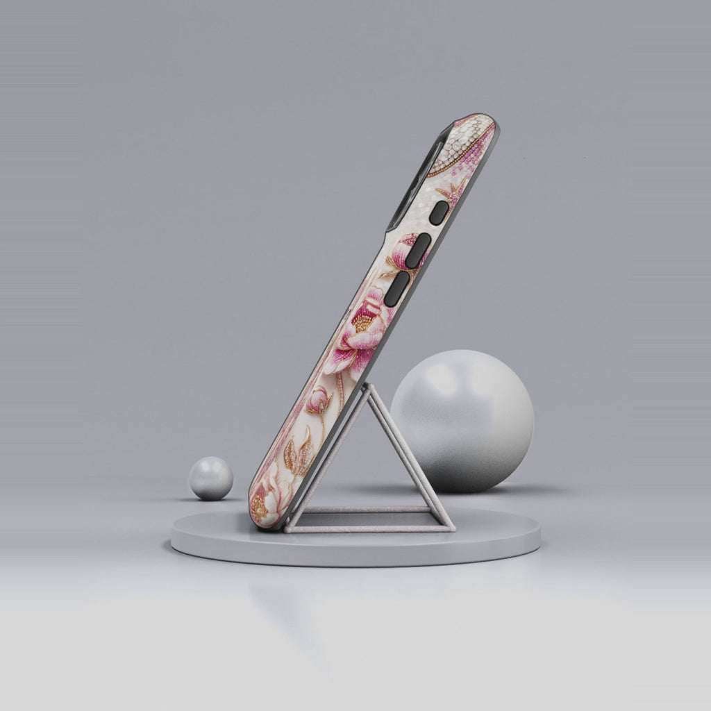 Cover iPhone Gatto Floreale Vintage | Cover iPhone Luna Rosa e Rose