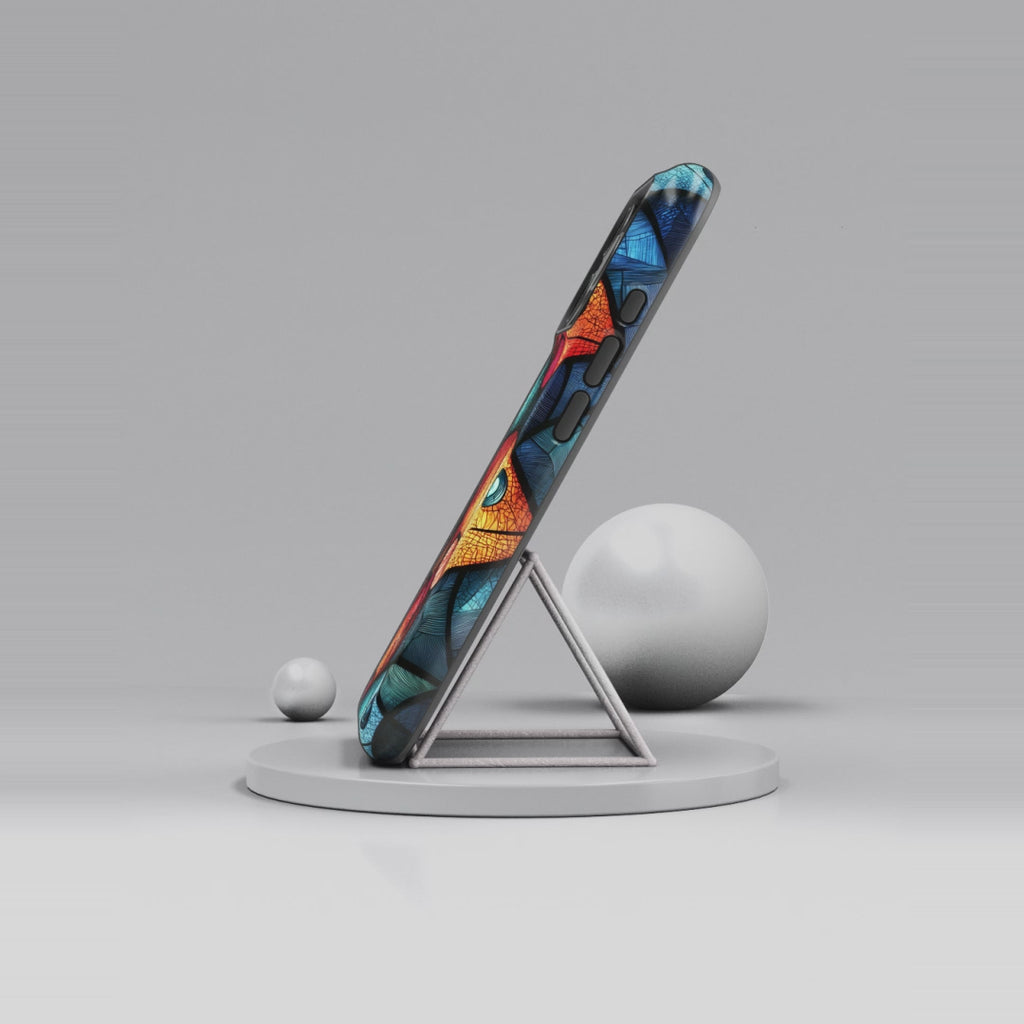 Fish Mosaic Tough iPhone Case — Colourful Artistic Fish Pattern