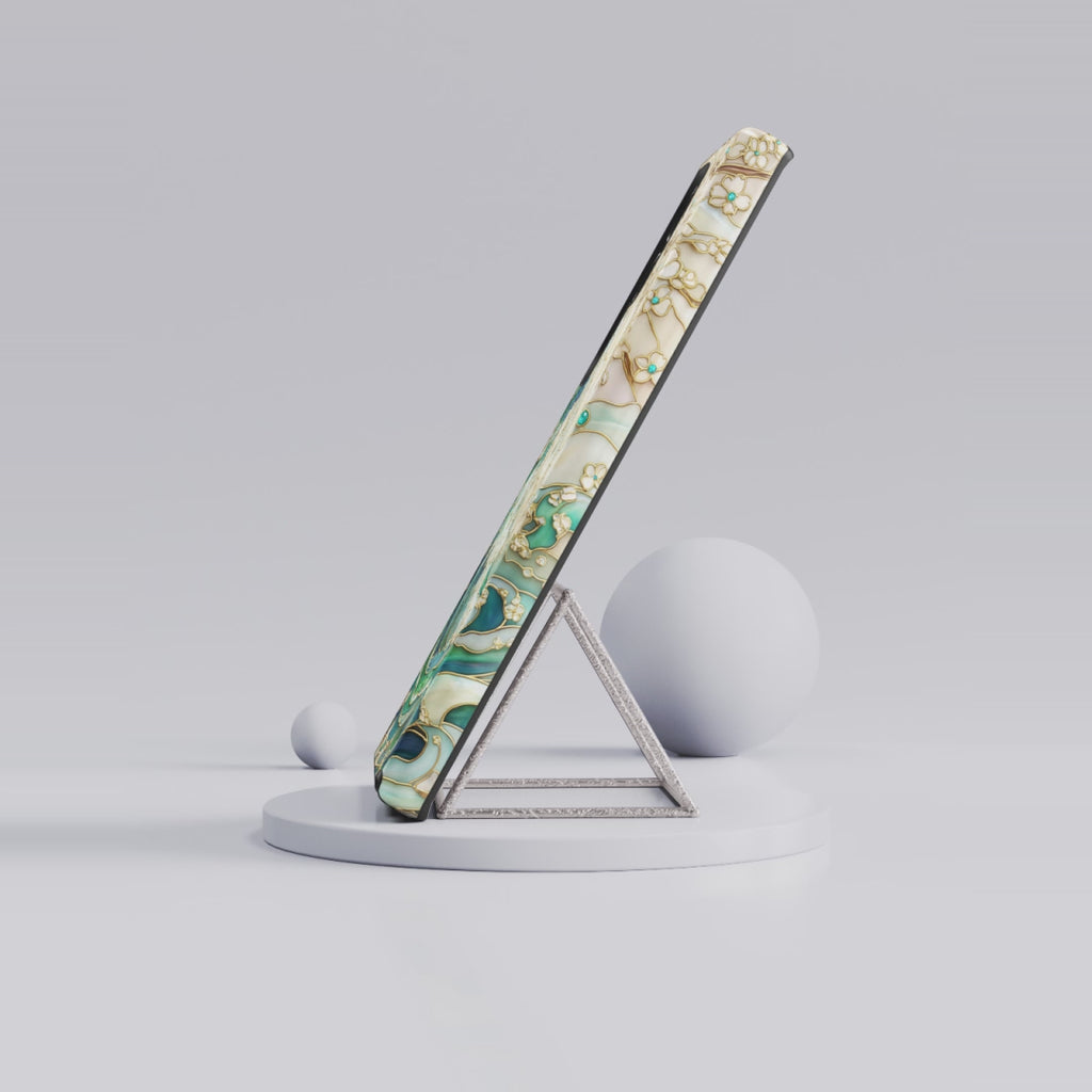 Elegant Ocean Wave Floral Art Samsung Galaxy Case