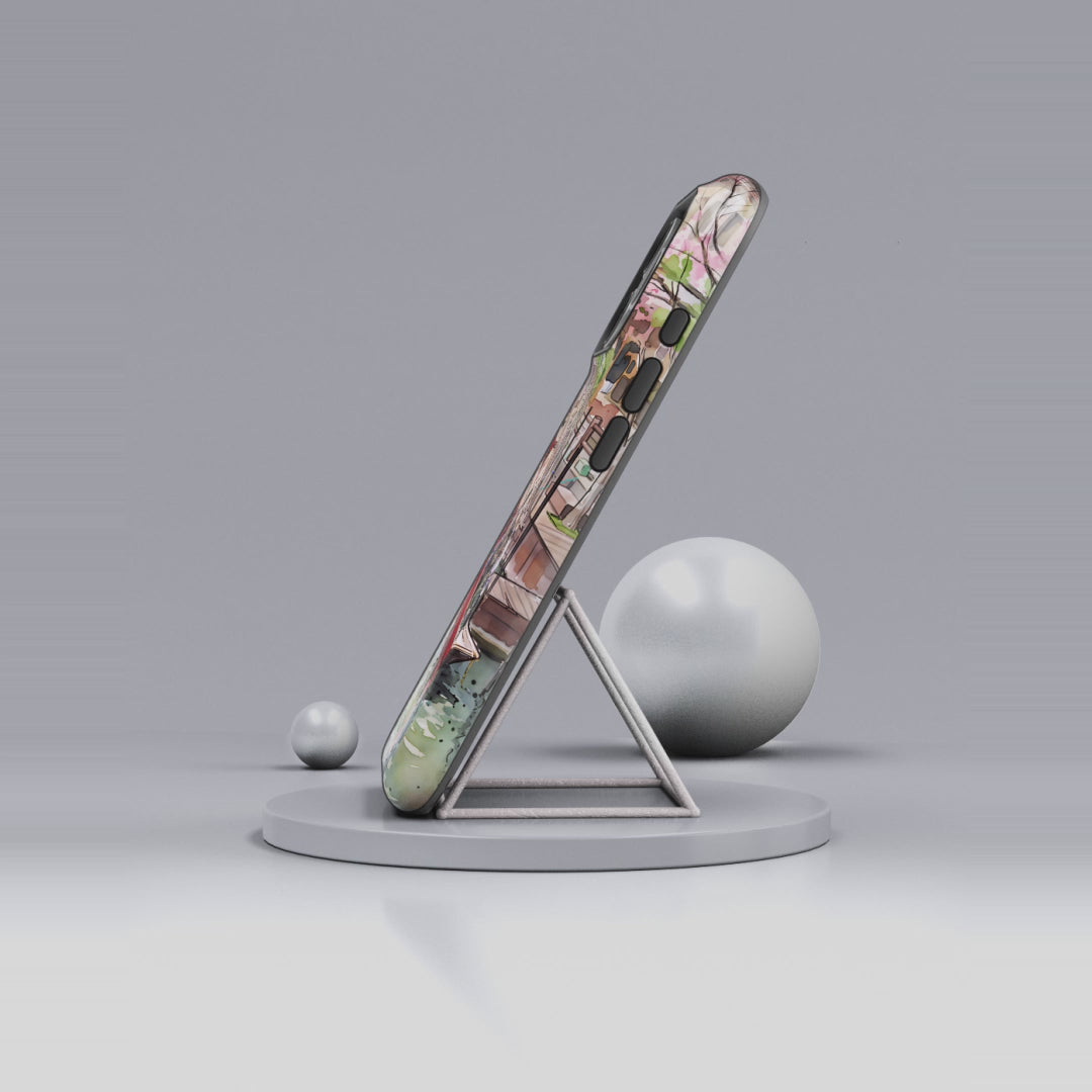 Japan Canal Boat Serenity | Art MagSafe iPhone Case