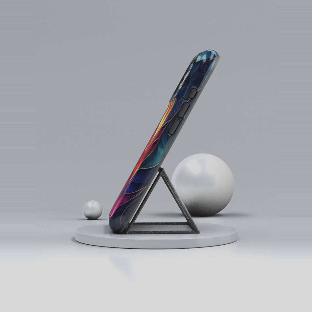 Abstract Colourful Leaf iPhone Case