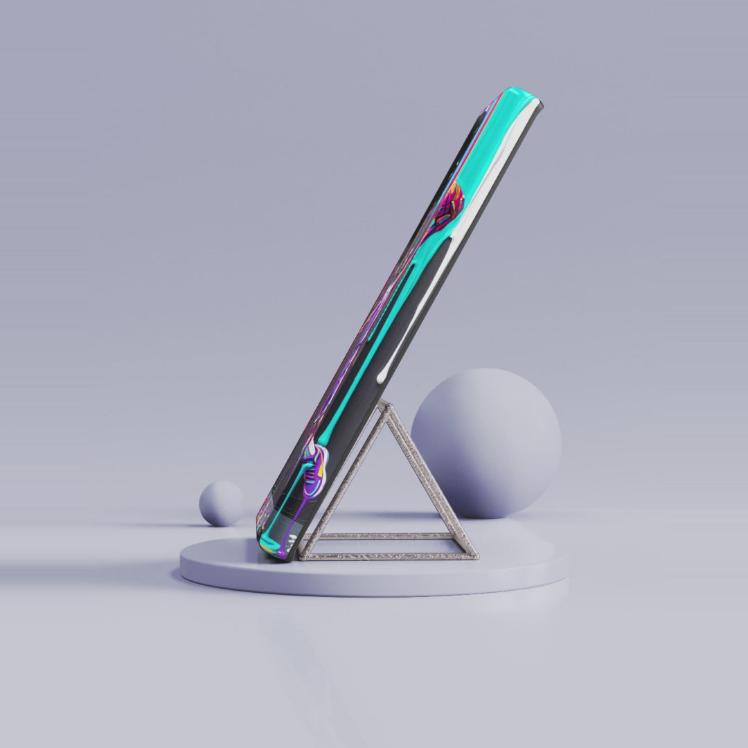 Color Splash Basketball Samsung Galaxy Phone Case | Vibrant Drip Dunk Design