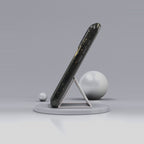 Moonlit Crescent Tough iPhone Case | Gold Stars Night Sky