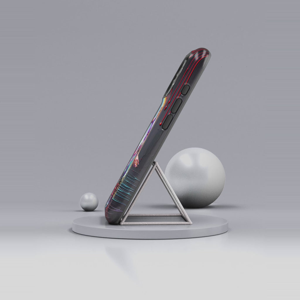 Surfing Art iPhone Case | Colourful Wave Surfer Protective Cover