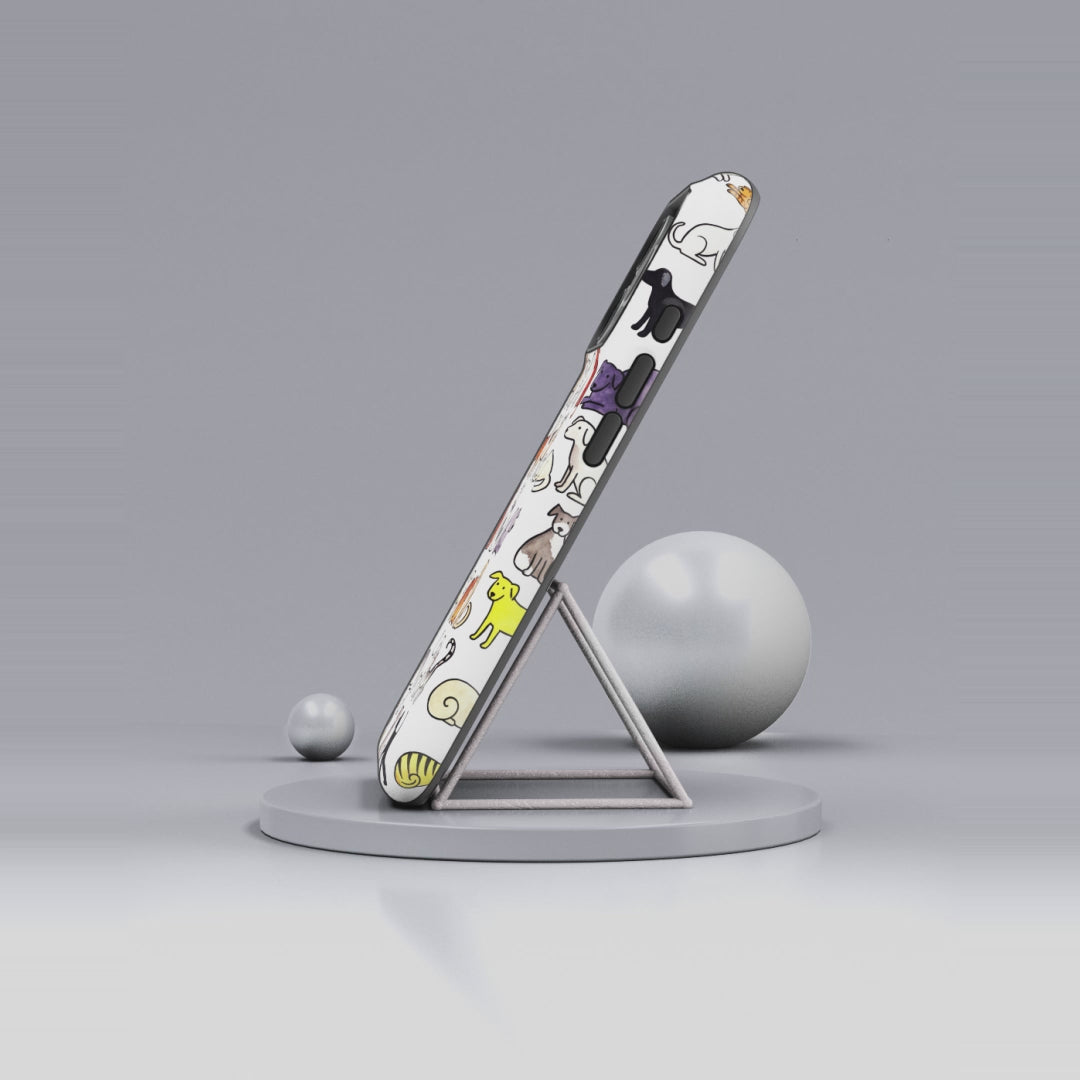 Dog Pattern iPhone Case | Cute Colourful Dogs