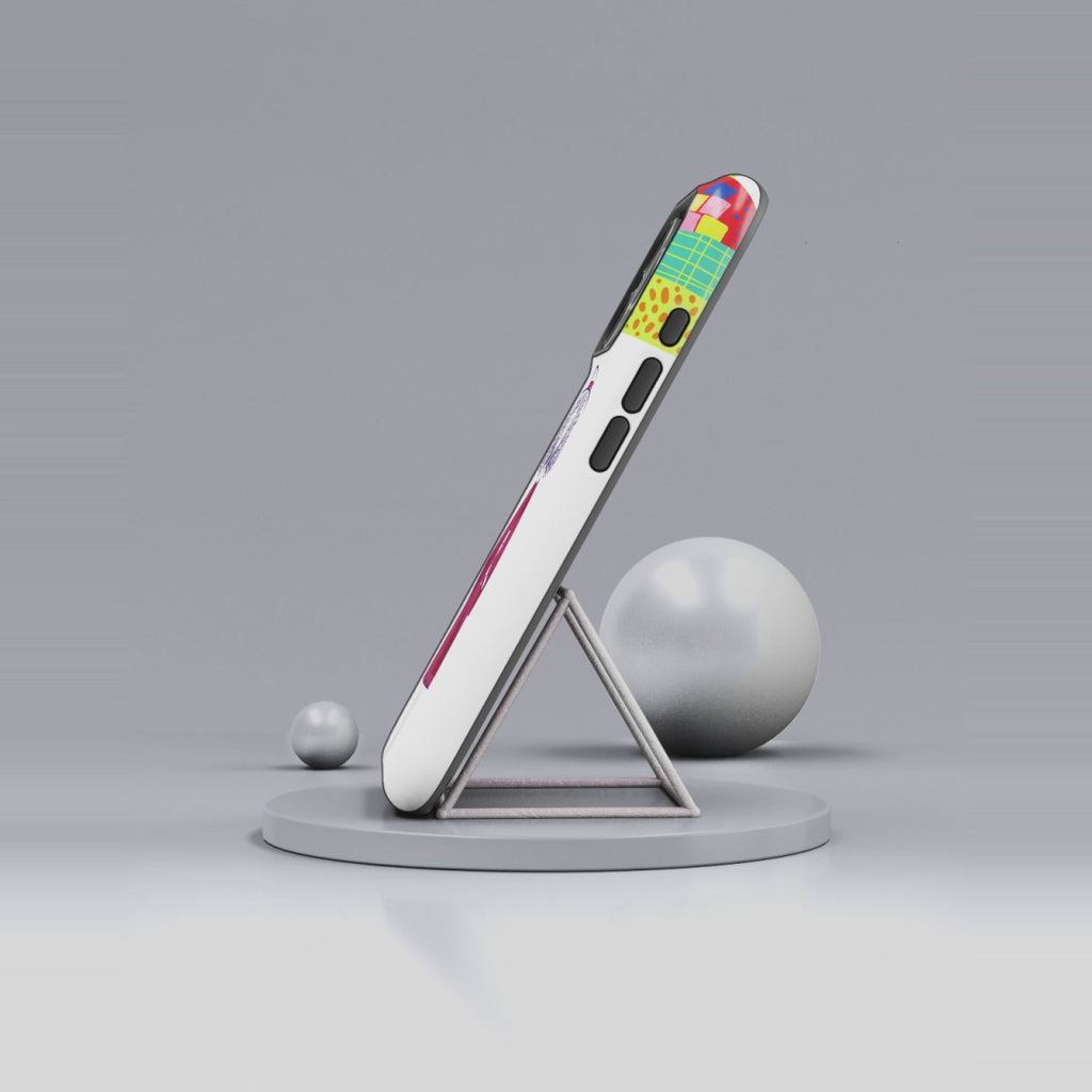 Custodia per iPhone Donna Vino Artistica Colorata