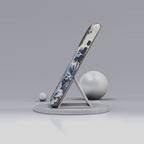 Blue Floral Moon MagSafe iPhone Case | Vintage Botanical Night Sky Protective Case
