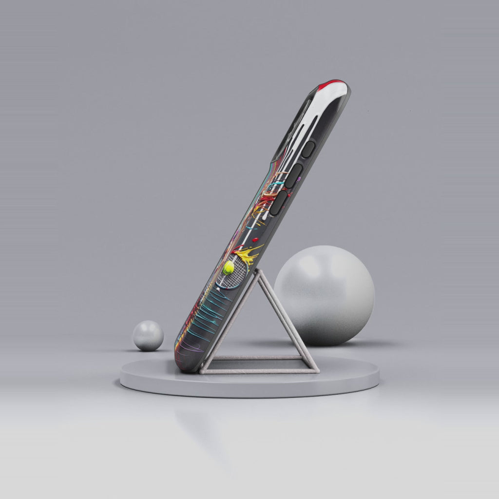 Colour Splash Tennis iPhone Case | Vibrant Female Player Art