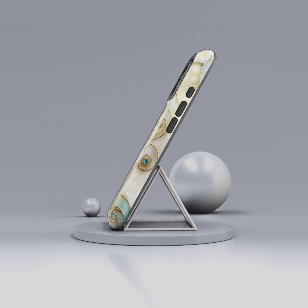 Art Nouveau Cat Phone Case | Elegant Stained-Glass Style Tough MagSafe Case