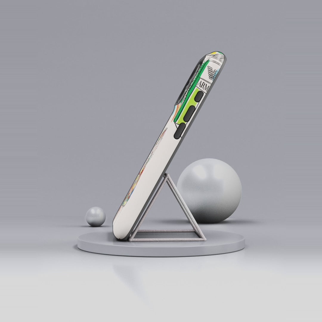 Cute Fashion Girl iPhone Case | Colourful Shopping Street Design