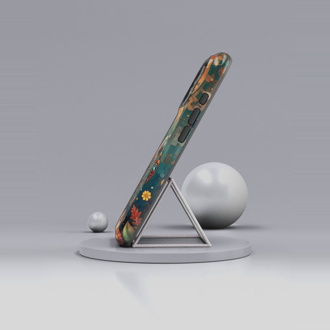 Sea Turtle Mosaic iPhone Case | Artistic Ocean Nature Protective Cover