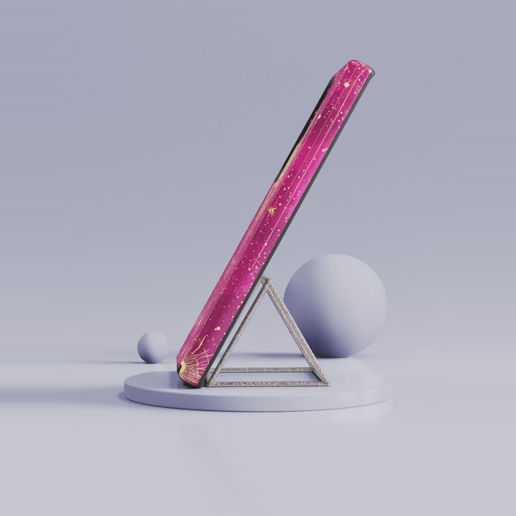 Mystic Hamsa Samsung Galaxy Case | Gold Palm & All-Seeing Eye on Magenta Galaxy