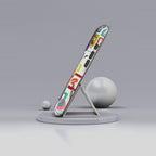 Cover per iPhone con illustrazione di galleria d'arte | Design con donna e cornici carine