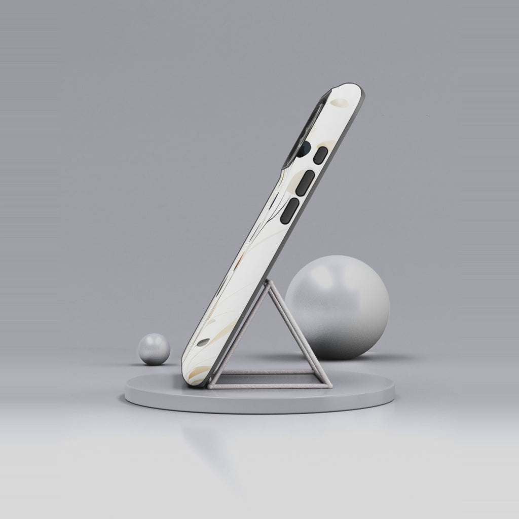 Floral Breeze Tough iPhone Case | Minimal Neutral Botanical Design