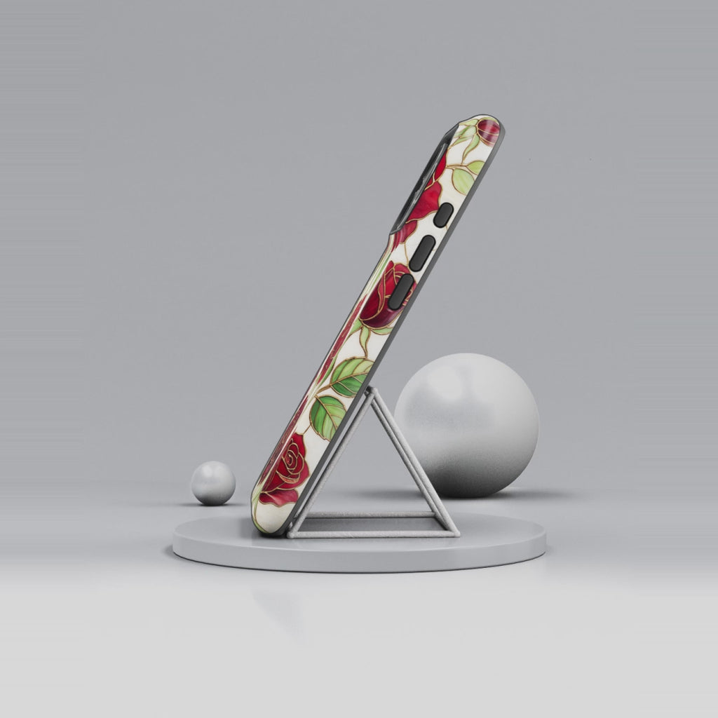 Rose Vines Tough MagSafe Phone Case — Floral Protective iPhone Cover