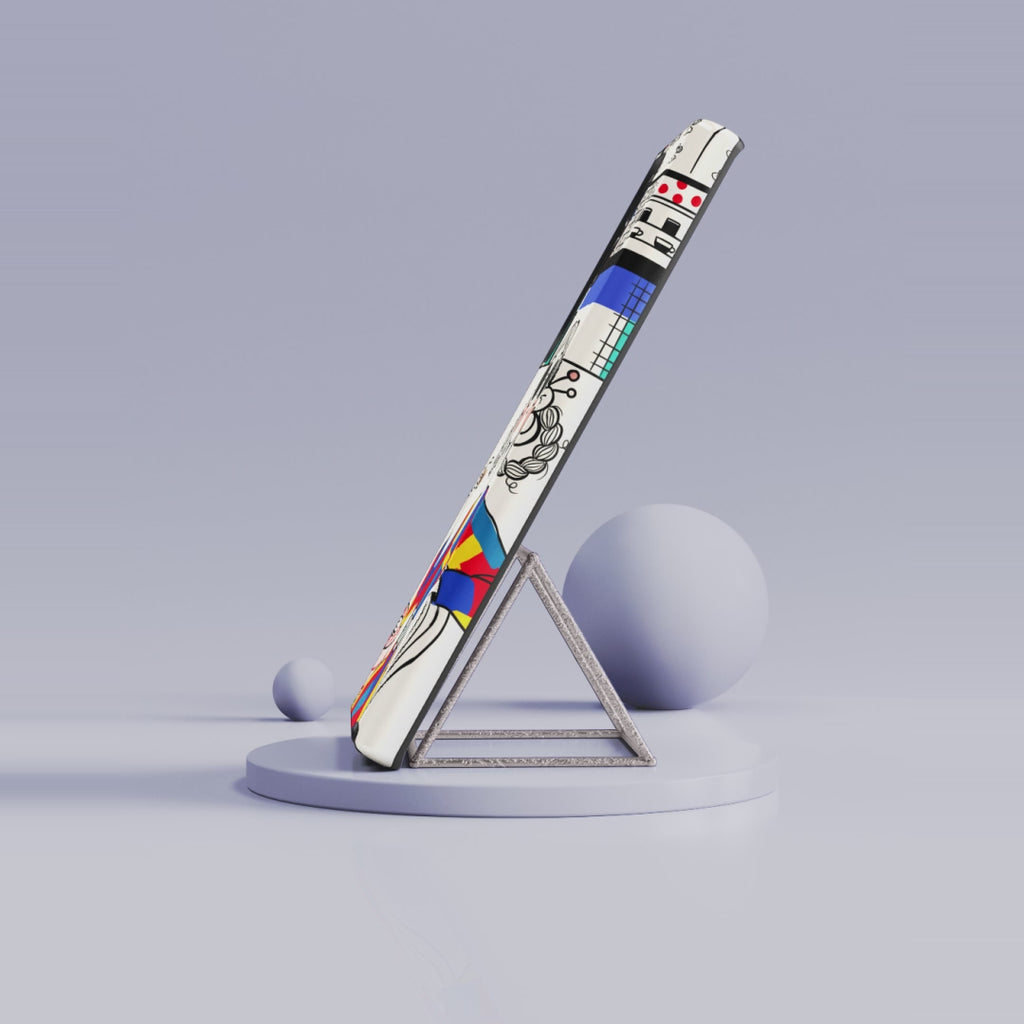 Retro Cafe Samsung Galaxy Phone Case | Colourful Chic Woman Illustration