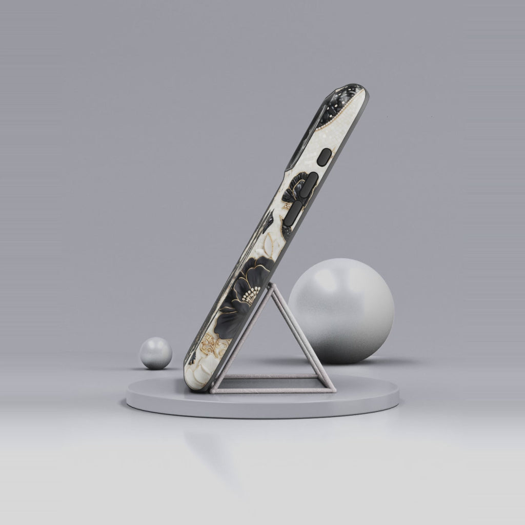 Bulldog Floral MagSafe iPhone Case — Moon & Peony Protective Case