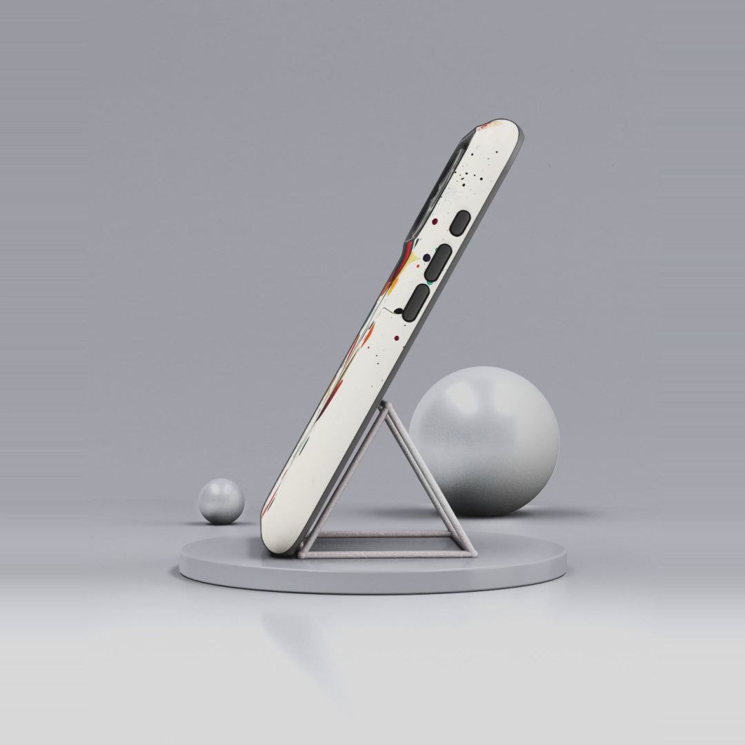 Floral Abstract Tough iPhone Case | Colourful Lotus Art Protective Cover