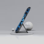 Blue Checkered Tunnel iPhone Case — 3D Optical Illusion Tough Case