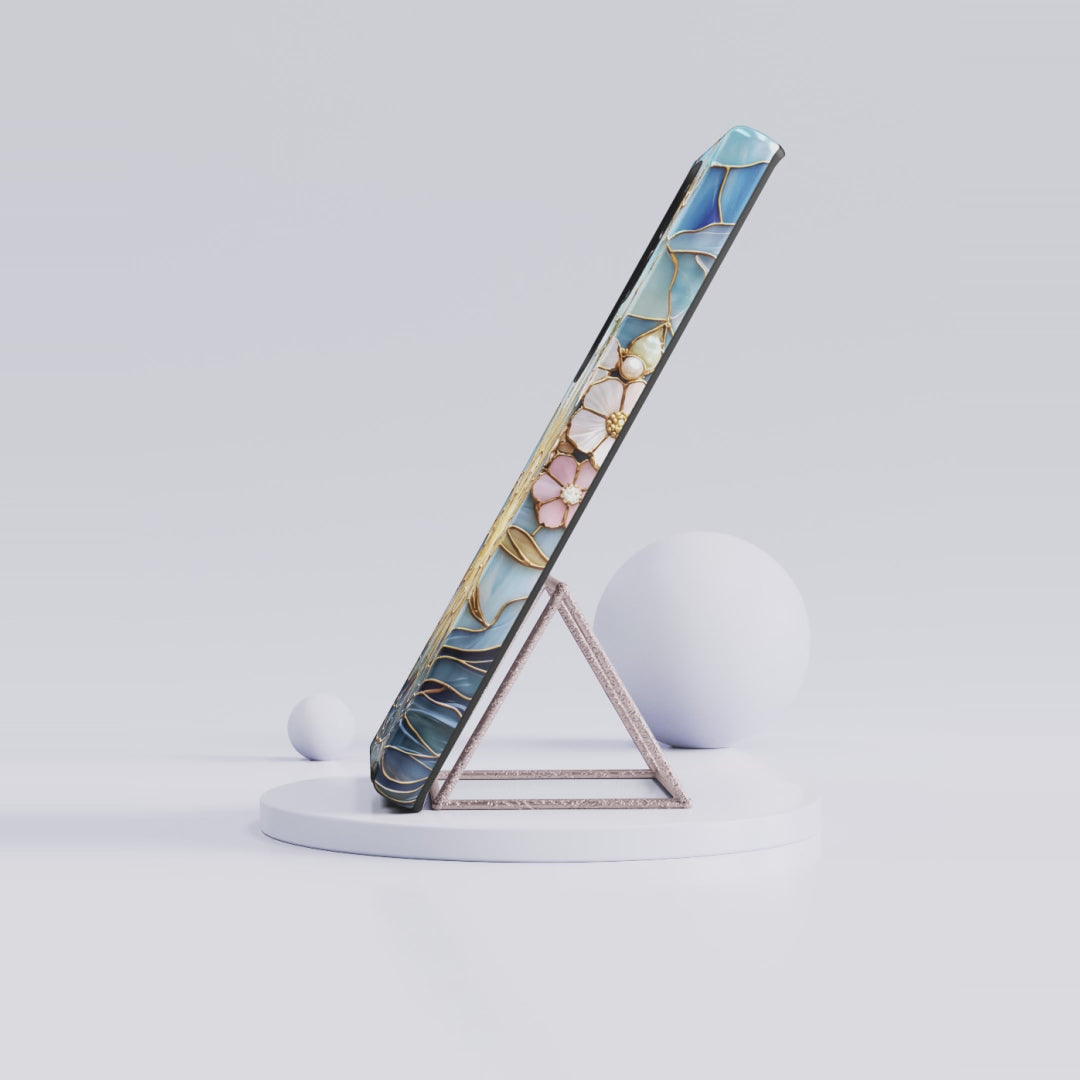 Stained Glass Floral Sun & Sea Tough Samsung Galaxy Case