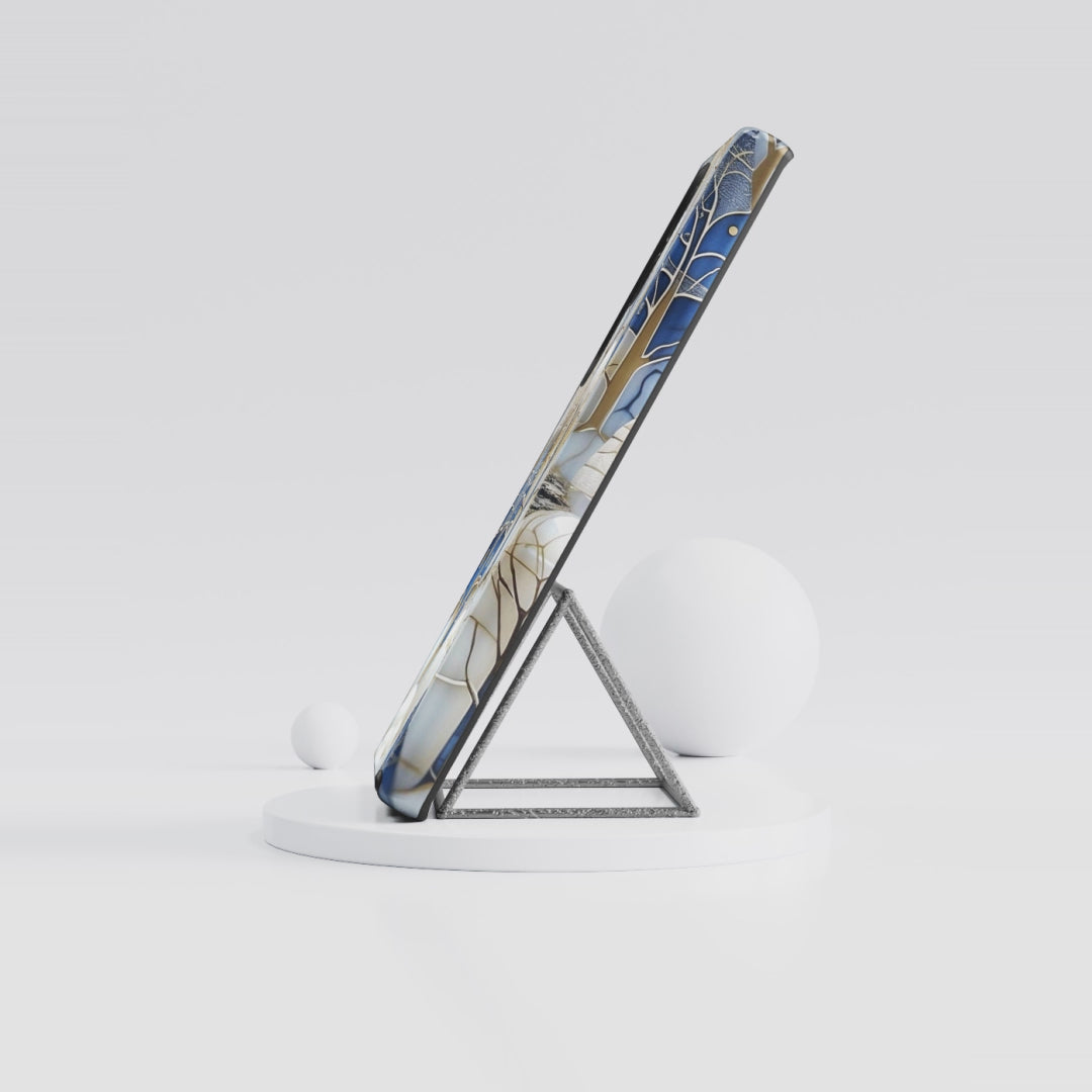 Blue Gold Forest Art MagSafe Case