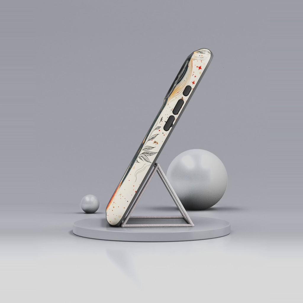 Astrology Galaxy iPhone Case | Red Moon Celestial