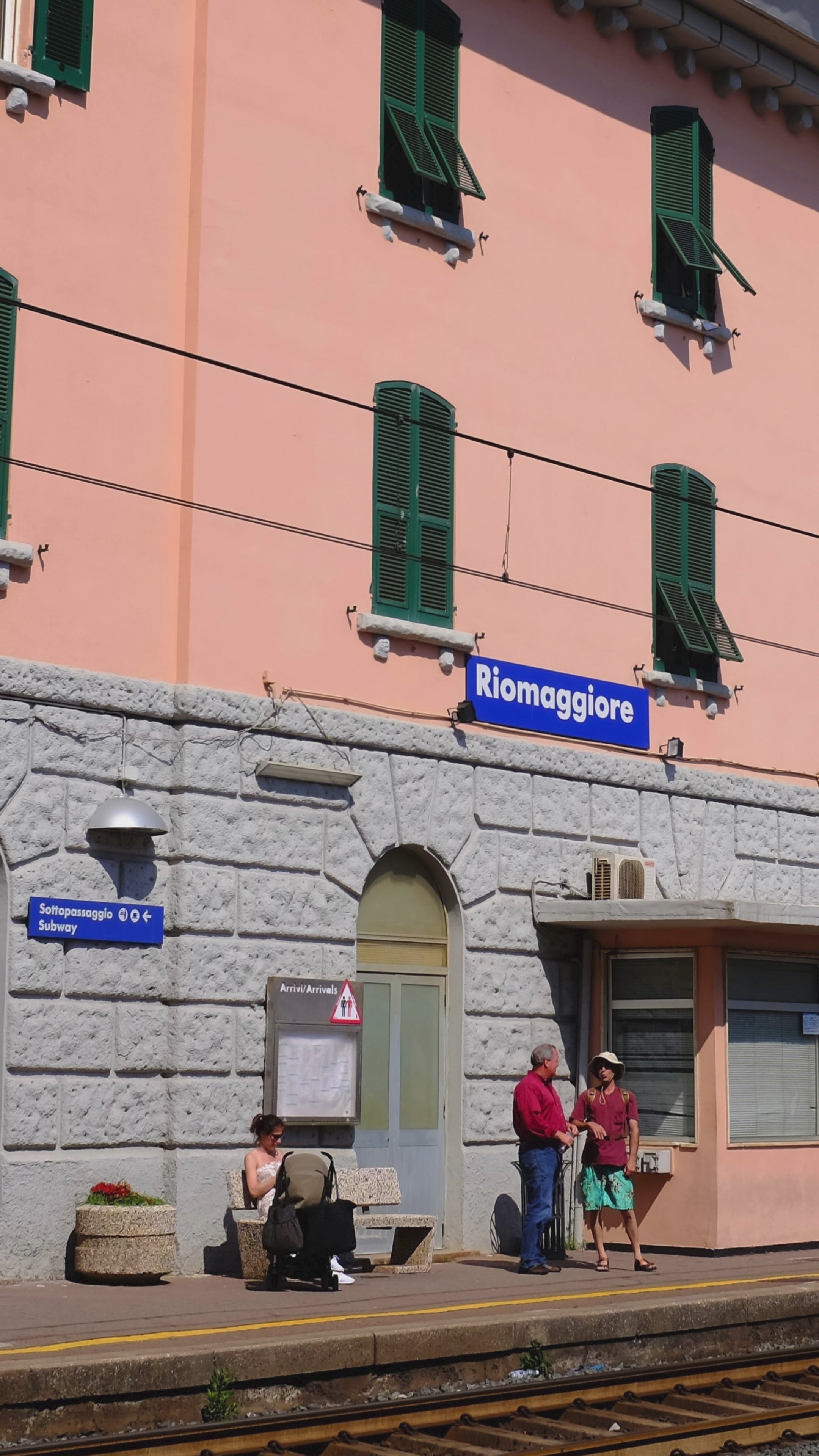 Cinque Terre Train Station MagSafe Phone Case | Black & White Sketch with Warm Yellow Accents