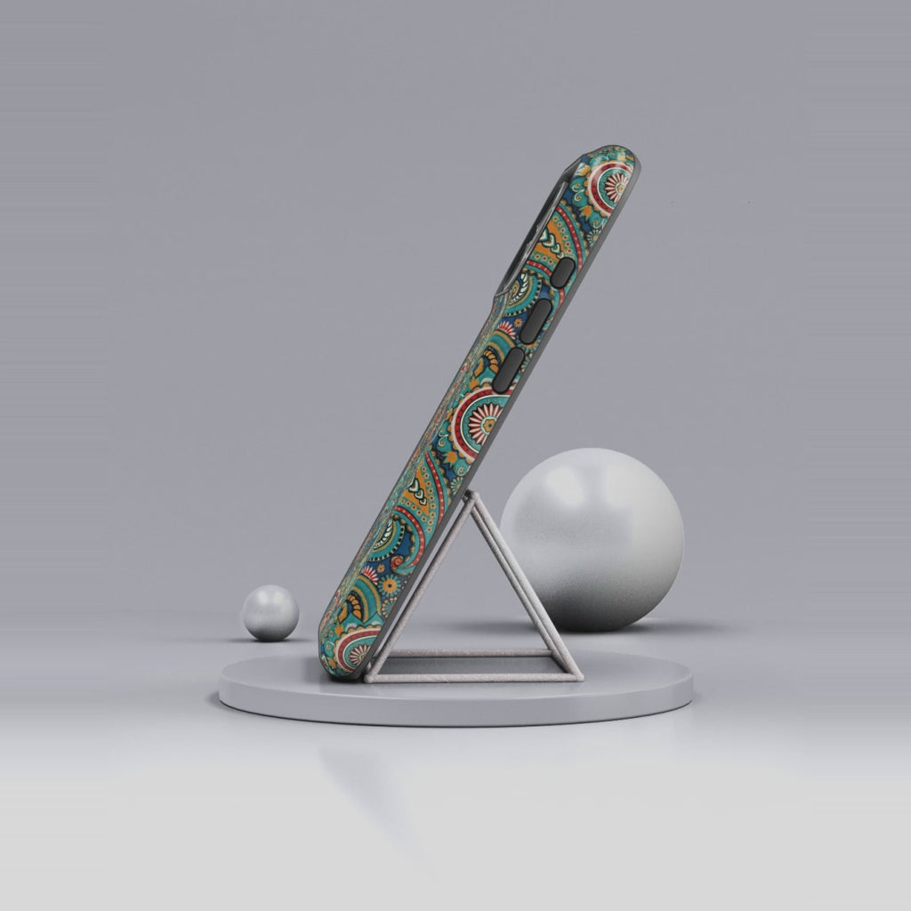 Batik Vibrant Paisley Protective Tough iPhone Case