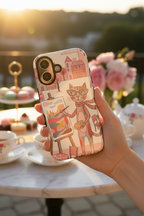 Artistic Cat iPhone Case | Painter Kitty Illustration Tough Case